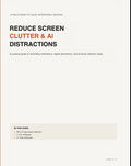 Reduce Screen Clutter & Ai Distractions
