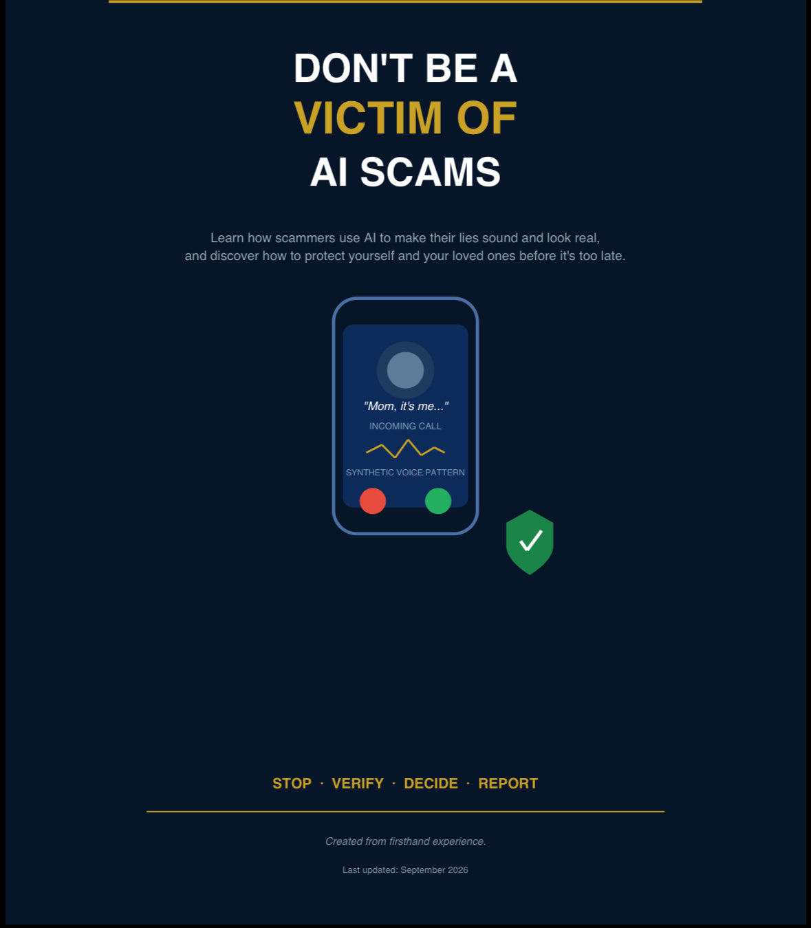 Don't Be a Victim of Ai Scams